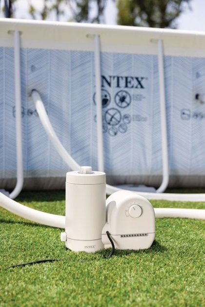 Фільтрувальний насос для басейну Intex 5678 л/год фільтр + монтажні елементи 26636 (6941057429090) - зображення 9