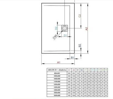 Душевой поддон Radaway Argos D100x80 4ADN810-02 с панелями - изображение 2