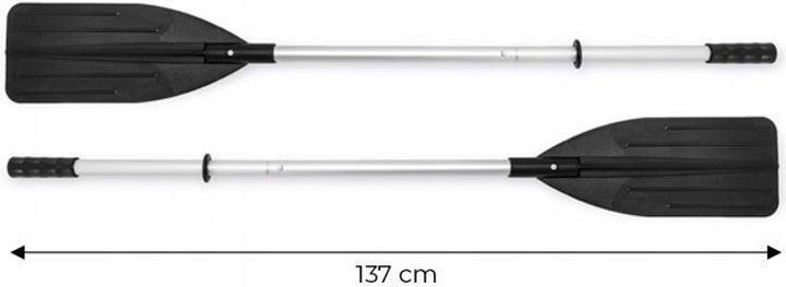 Wiosła do pontonu Intex aluminiowe jednopiórowe 137 cm 69625 2 szt (6941057417844) - obraz 4