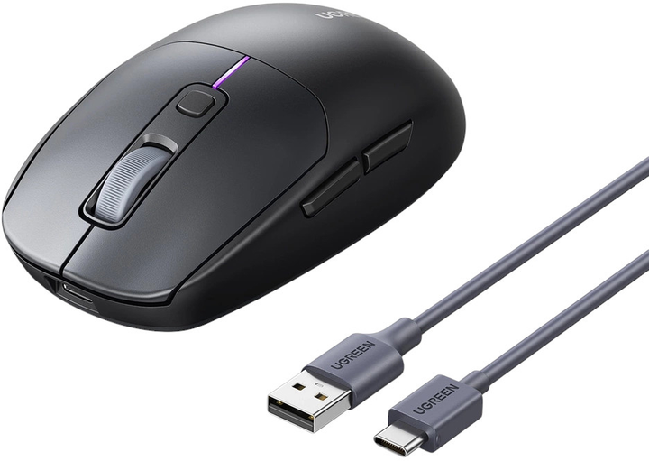 Миша Ugreen MU103 Ergonomic Wireless Black (AT6957303895397) - зображення 4