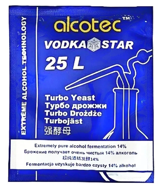 Турбо дріжджі Alcotec Vodka Star 66 г з освітлювачем Spirit Ferm SuperKlar 24h - зображення 5
