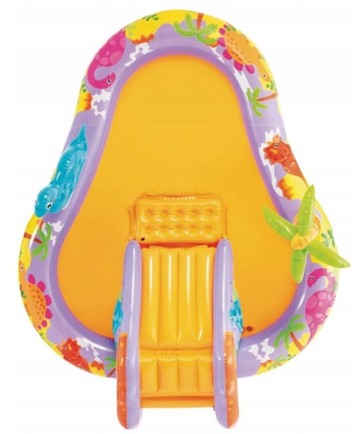 Wodny plac zabaw Intex Dino Park z dmuchaną zjeżdżalnią 56139 201 x 157 x 69 cm (6941057428628) - obraz 3