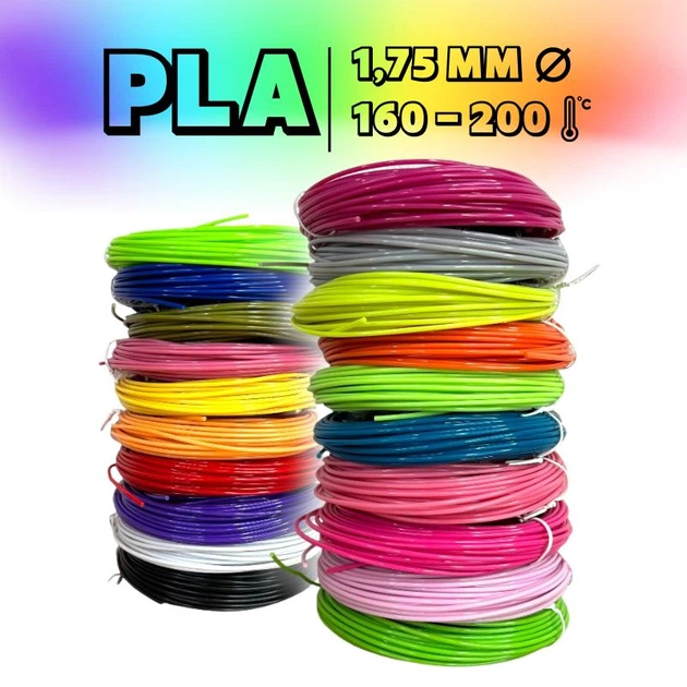 Пластик PLA для 3D-ручки, 200 м, 20 цветов (PLA-20240321) - изображение 2