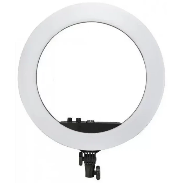 Кольцевая LED лампа RL-18 II 45см с креплением для телефона и фотоаппарата пультом и сумкой 55 Вт Черная (21-14-RL-18) - Фото 2 Кольцевая LED лампа RL-18 II 45см с креплением для телефона и фотоаппарата пультом и сумкой 55 Вт Черная (21-14-RL-18) - изображение 2