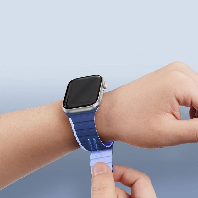 Ремінець Dux Ducis LD Version для Apple Watch 42/44/45/49 мм Blue (6934913027929) - зображення 8