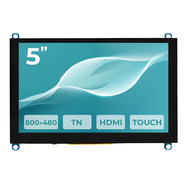 Дисплей Waveshare LCD 5” для Raspberry Pi (800×480 / HDMI / Model H) - изображение 6