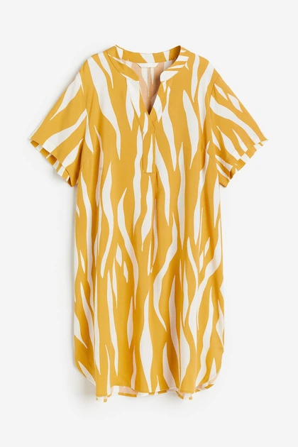 Платье H&M XS горчично белый 19031058018 - Фото 1 Платье H&M XS горчично белый 19031058018 - изображение 1