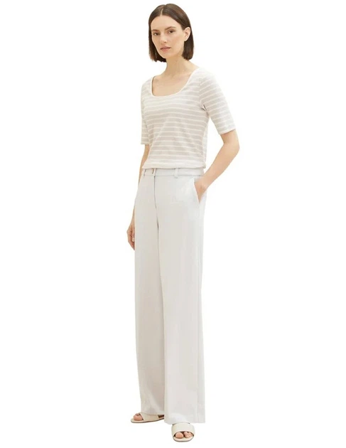 Футболка Tom Tailor Ж1115251 (1038055) колір бежевий 3XL - изображение 3
