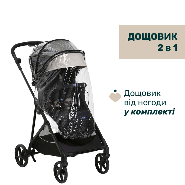 Коляска 2 в 1 Chicco Seety Черная (87097.07.01) - изображение 16