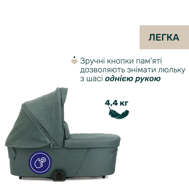 Коляска 2 в 1 Chicco Bellagio Зелена (87136.33.01) - зображення 4