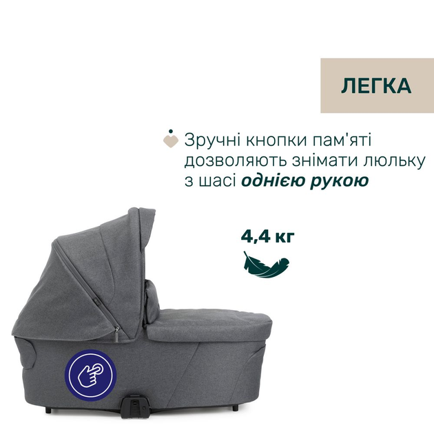 Коляска 2 в 1 Chicco Bellagio Темно-сіра (87136.45.01) - зображення 4