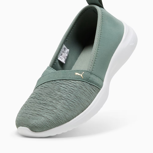 Женские слипоны Puma Adelina 36962129 37 (4UK) 23 см Eucalyptus/Gold/White (4099686091095) - изображение 5
