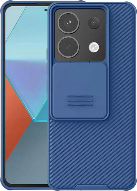 Панель Nillkin CamShield Pro Case для Xiaomi Redmi Note 13 Pro 5G/Poco X6 5G Blue (6902048271937) - зображення 4