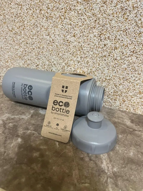 Пляшка для води SmartShake EcoBottle Squeeze 500 мл Gray (11450701) - Фото 9 Пляшка для води SmartShake EcoBottle Squeeze 500 мл Gray (11450701) - зображення 9