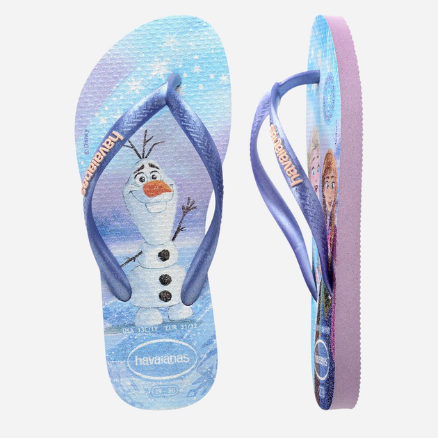 Klapki japonki dziecięce dla dziewczynki Havaianas 4123328.0397 35-36 (33-34BR) Fioletowe (7909989437803) - obraz 4