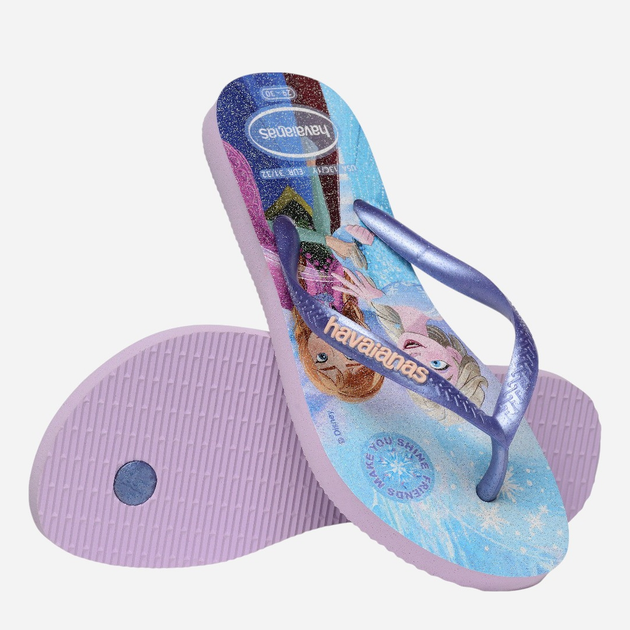 Klapki japonki dziecięce dla dziewczynki Havaianas 4123328.0397 29-30 (27-28BR) Fioletowe (7909989437773) - obraz 6