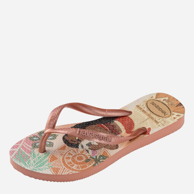 Klapki japonki dziecięce dla dziewczynki Havaianas 4123328.9259 33-34 (31-32BR) Różowa glina (7909989437865) - obraz 3