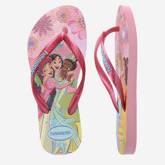 Klapki japonki dziecięce dla dziewczynki Havaianas 4123328.9321 37-38 (35-36BR) Różowe (7909989438022) - obraz 4