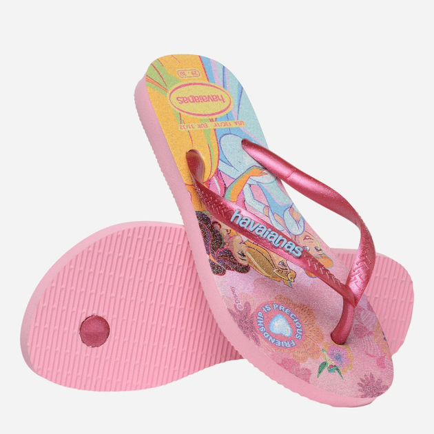 Klapki japonki dziecięce dla dziewczynki Havaianas 4123328.9321 33-34 (31-32BR) Różowe (7909989438008) - obraz 6
