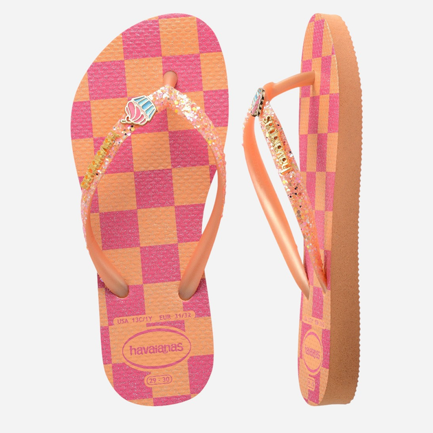 Klapki japonki dziecięce dla dziewczynki Havaianas 4146976.0027 31-32 (29-30BR) Brzoskwiniowe (7909989411971) - obraz 5