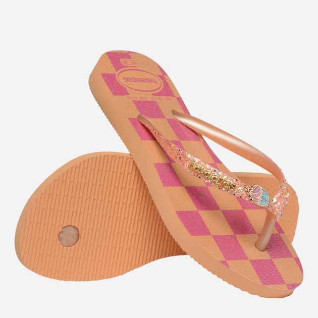 Klapki japonki dziecięce dla dziewczynki Havaianas 4146976.0027 31-32 (29-30BR) Brzoskwiniowe (7909989411971) - obraz 6