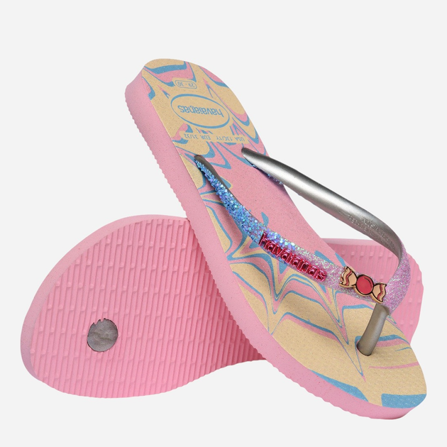 Klapki japonki dziecięce dla dziewczynki Havaianas 4146976.9321 33-34 (31-32BR) Różowe (7909989412053) - obraz 6