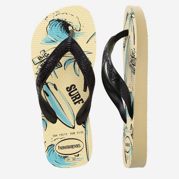 Japonki chłopięce Havaianas 4127273.9256 31-32 (29-30BR) Mleczne (7909989687437) - obraz 4