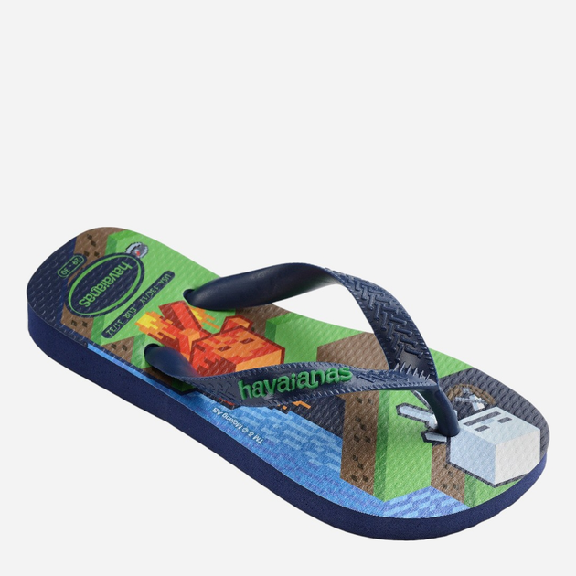 Japonki chłopięce Havaianas 4145125.0555 31-32 (29-30BR) Granatowe (7909989418185) - obraz 3