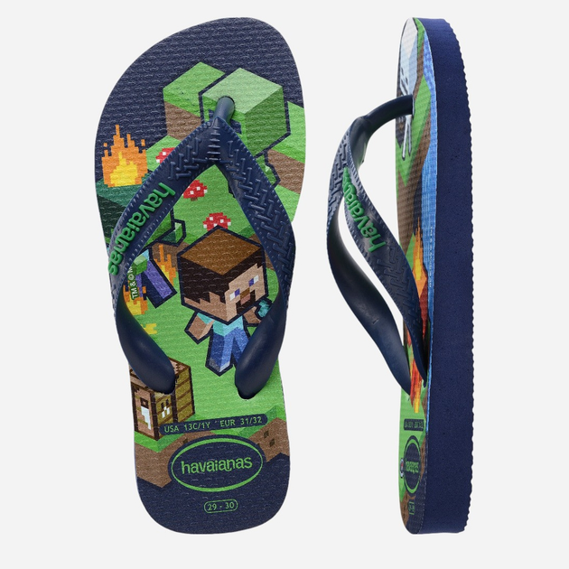 Дитячі в'єтнамки для хлопчика Havaianas 4145125.0555 33-34 (31-32BR) Темно-сині (7909989418192) - зображення 4
