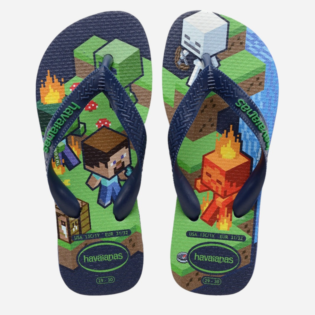 Дитячі в'єтнамки для хлопчика Havaianas 4145125.0555 33-34 (31-32BR) Темно-сині (7909989418192) - зображення 5