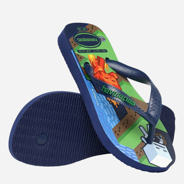 Japonki chłopięce Havaianas 4145125.0555 35-36 (33-34BR) Granatowe (7909989418208) - obraz 6