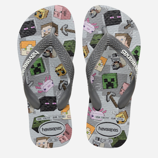 Дитячі в'єтнамки для хлопчика Havaianas 4145125.5178 31-32 (29-30BR) Сірі (7909989418284) - зображення 4