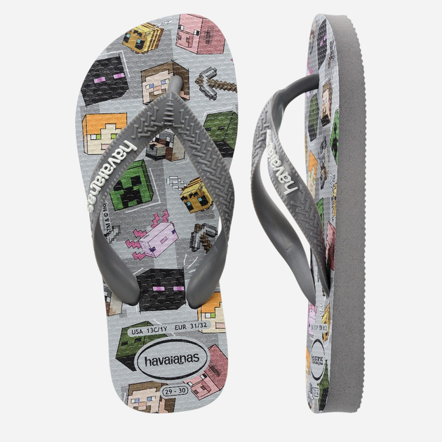 Japonki chłopięce Havaianas 4145125.5178 29-30 (27-28BR) Szare (7909989418277) - obraz 5