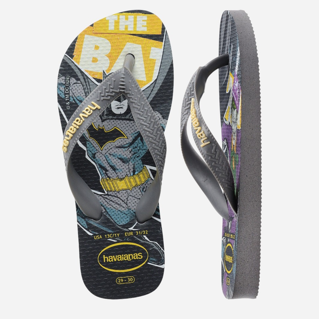Japonki chłopięce Havaianas 4149874.5178 33-34 (31-32BR) Szare (7909989481998) - obraz 4