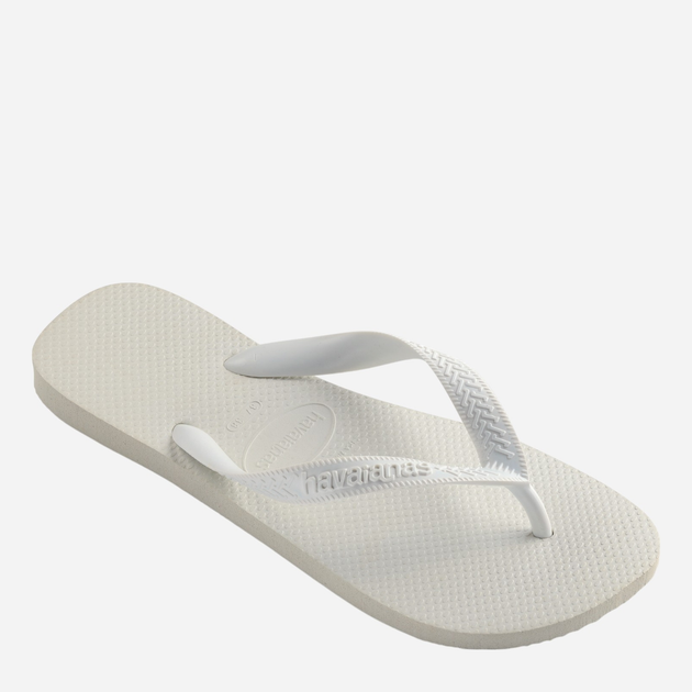 Klapki japonki męskie basenowe Havaianas 4000029.0001 47-48 (45-46BR) Białe (7895265222051) - obraz 4