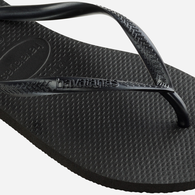 Klapki japonki damskie basenowe Havaianas 4000030.0090 43-44 (41-42BR) Czarne (7890732316509) - obraz 9