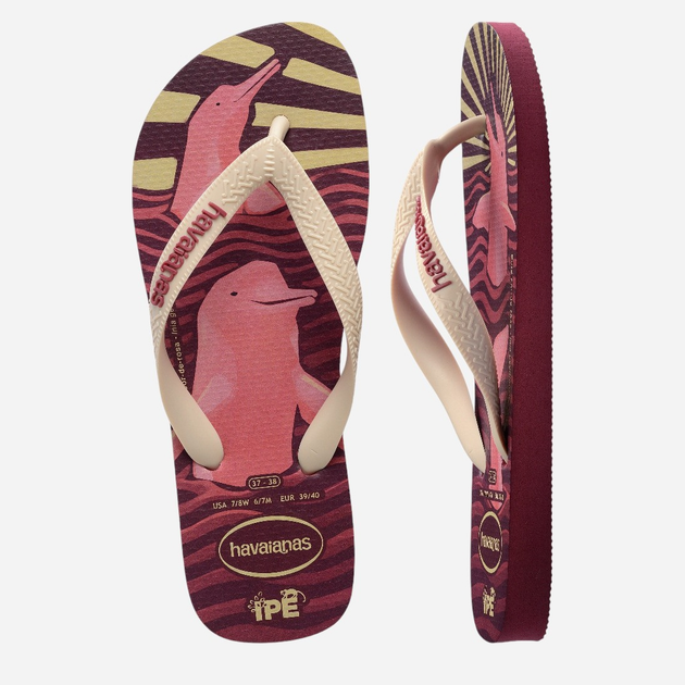 Жіночі в'єтнамки для пляжу Havaianas 4000396.9339 37-38 (35-36BR) Амарант (7909989395080) - зображення 4