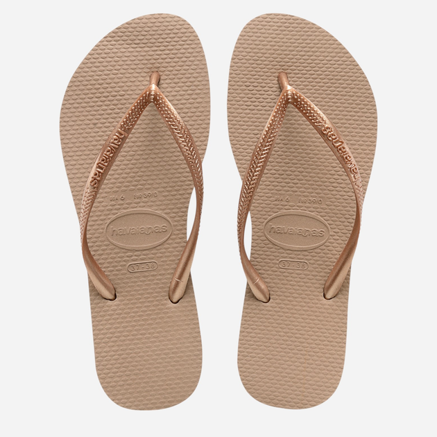 Klapki japonki damskie basenowe Havaianas 4000030.3581 39-40 (37-38BR) Różowe złoto (7891266542068) - obraz 7