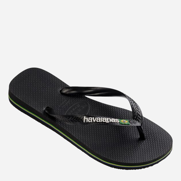 Klapki japonki damskie basenowe Havaianas 4110850.1069 39-40 (37-38BR) Czarne (7891224864591) - obraz 4