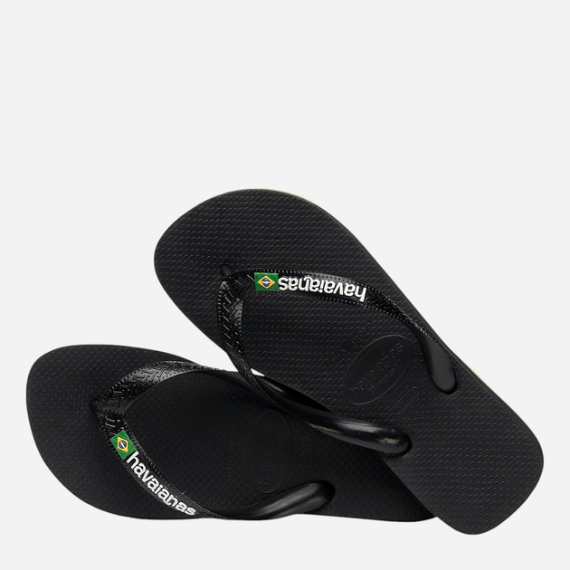 Klapki japonki damskie basenowe Havaianas 4110850.1069 39-40 (37-38BR) Czarne (7891224864591) - obraz 5