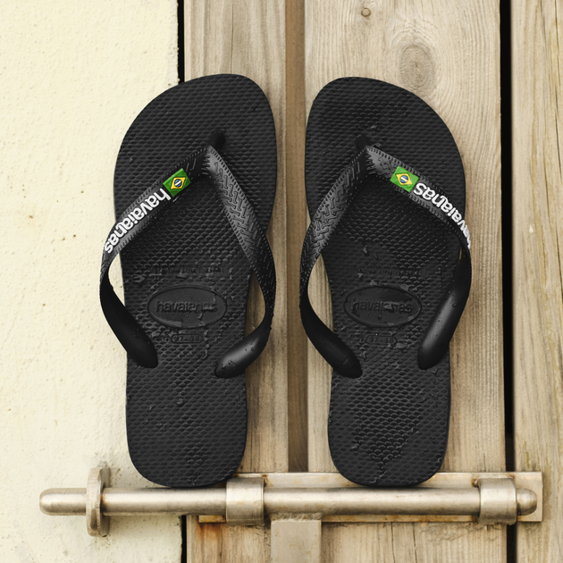 Klapki japonki damskie basenowe Havaianas 4110850.1069 41-42 (39-40BR) Czarne (7891224864607) - obraz 8