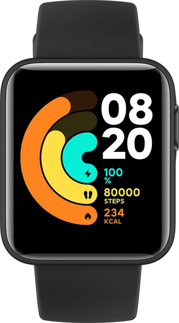 Смарт-часы Xiaomi Mi Watch Lite REDMIWT02 Black (Международная версия) - Фото 2 Смарт-часы Xiaomi Mi Watch Lite REDMIWT02 Black (Международная версия) - изображение 2