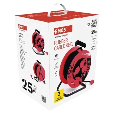 Сетевой удлинитель EMOS катушка 4 роз., 25 м (P08225) - изображение 6