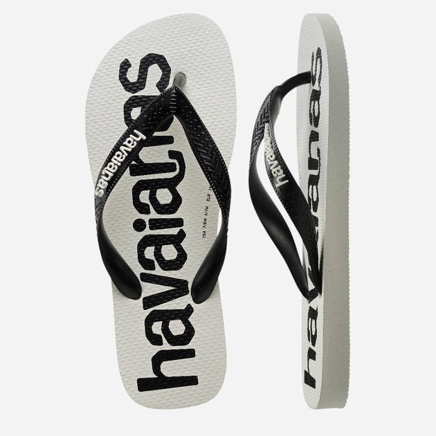 Жіночі в'єтнамки для пляжу Havaianas 4145741.3624 39-40 (37-38BR) Білий/Чорний (7909989155493) - зображення 6