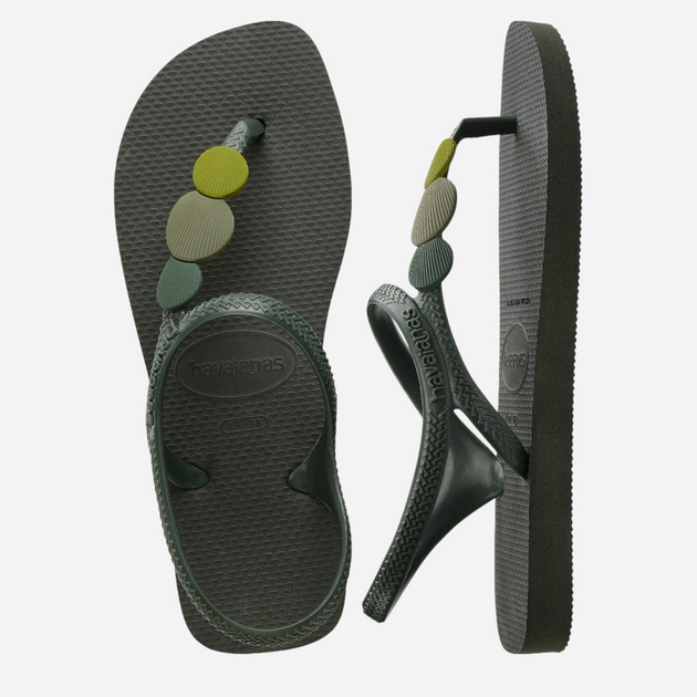 Sandały damskie japonki Havaianas 4144382.4896 43-44 (41-42BR) Oliwkowe (7909989465189) - obraz 4