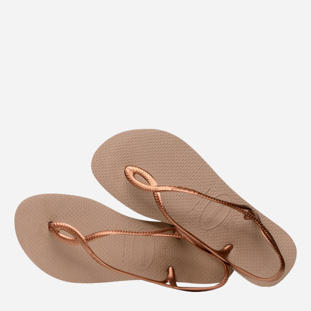 Жіночі сандалії Havaianas 4129697.5282 39-40 (37-38BR) Рожеве золото (7891224099177) - зображення 5