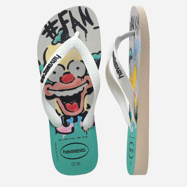 Klapki japonki męskie basenowe Havaianas 4137889.0121 45-46 (43-44BR) Beżowe (7909989480045) - obraz 4