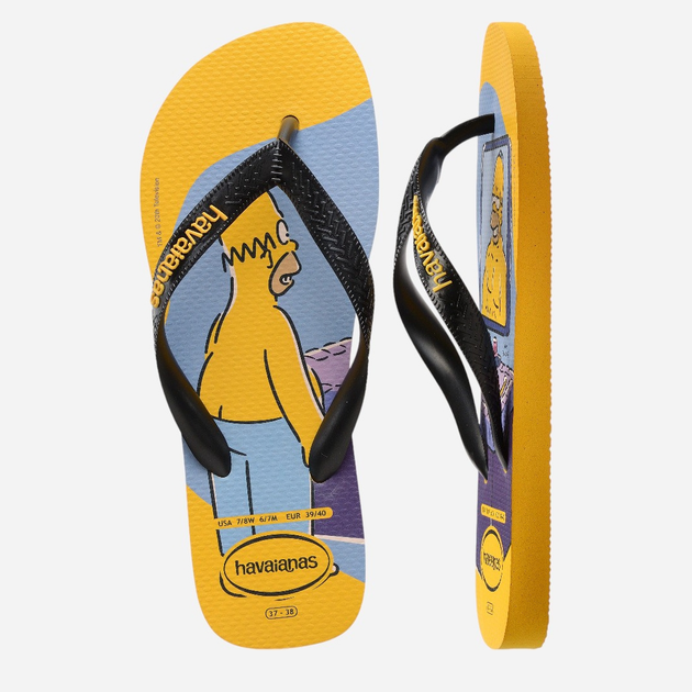 Klapki japonki męskie basenowe Havaianas 4137889.1740 43-44 (41-42BR) Żółte (7909989480083) - obraz 4