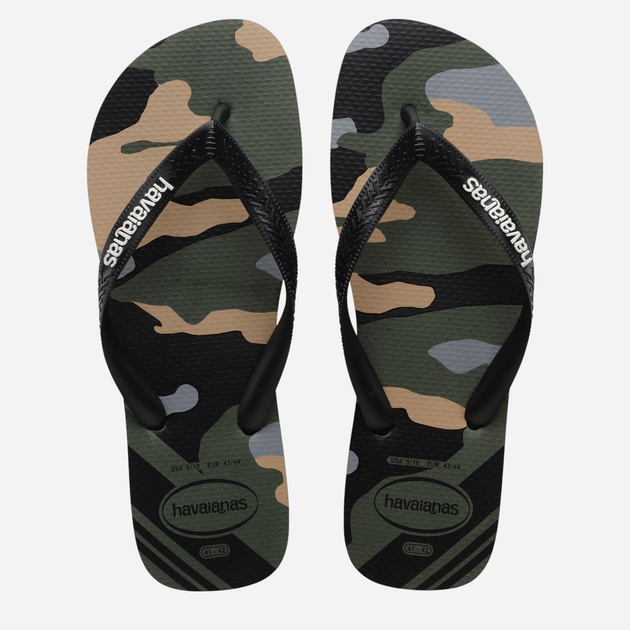 Чоловічі в'єтнамки для пляжу Havaianas 4141398.6132 41-42 (39-40BR) Оливковий/Чорний (7909843891604) - зображення 4