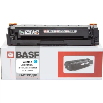 Картридж BASF HP CLJ M255, MFP M282/M283 W2211A Cyan, without chip (BASF-KT-W2211A-WOC) - Фото 1 Картридж BASF HP CLJ M255, MFP M282/M283 W2211A Cyan, without chip (BASF-KT-W2211A-WOC) - зображення 1